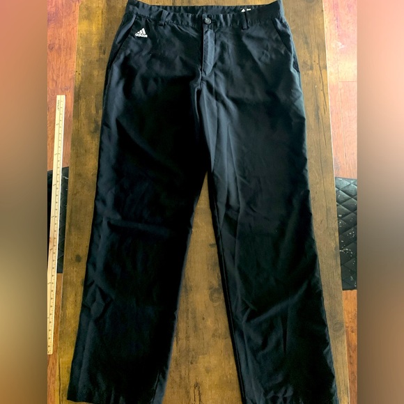 adidas Other - ADIDAS CLIMALITE SOLID BLACK GOLF PANTS 34X32